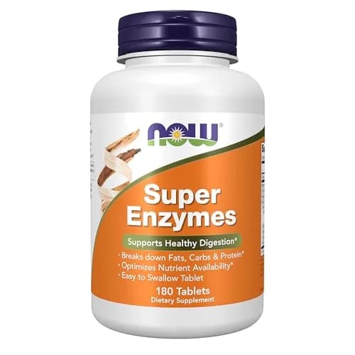 NOW Supplements Super Enzymes 180 Tabs | Supports Healthy Digestion & Nutrient Breakdown thumbnail 1