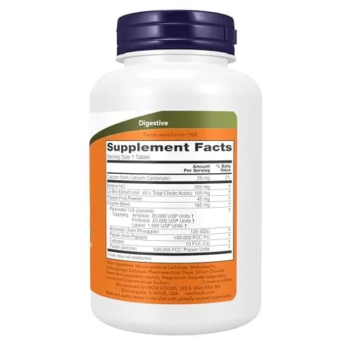 NOW Supplements Super Enzymes 180 Tabs | Supports Healthy Digestion & Nutrient Breakdown thumbnail 2