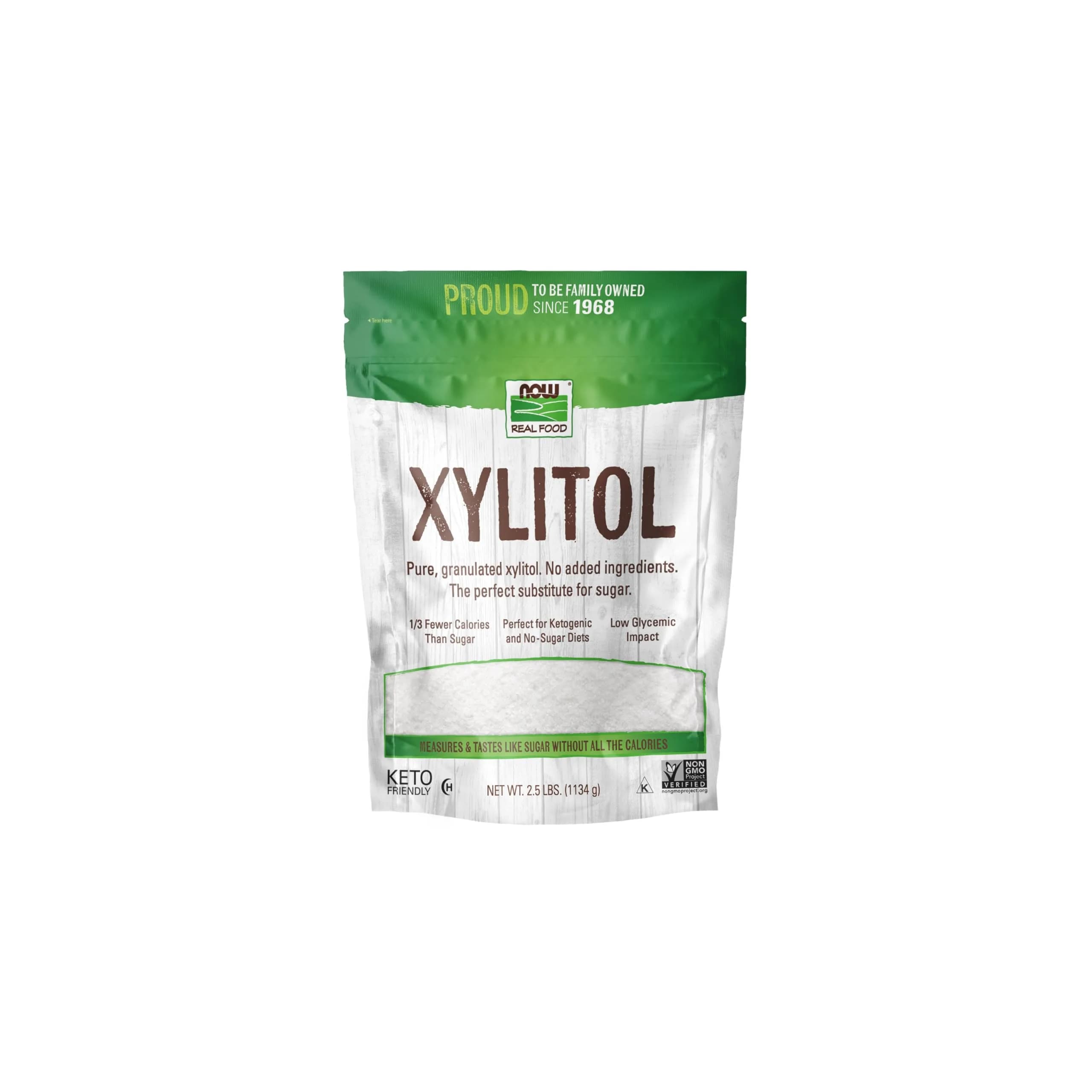 NOW Xylitol Sugar Substitute 2.5 lbs | Keto & Diabetic Friendly, No Added Ingredients