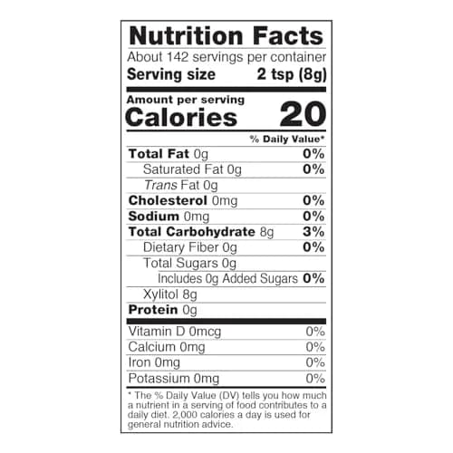 NOW Xylitol Sugar Substitute 2.5 lbs | Keto & Diabetic Friendly, No Added Ingredients thumbnail 3