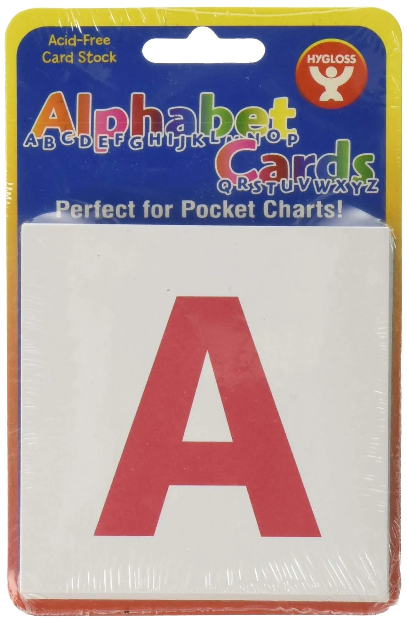 Hygloss Alphabet Flashcards Lowercase Letters 7.6cm (3") | Literacy Learning Card Kit — Uppercase