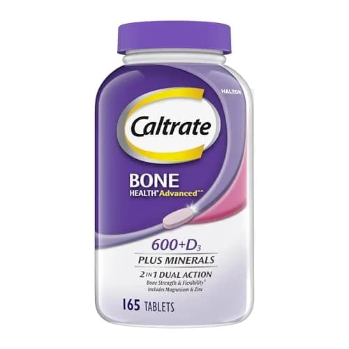 Caltrate 600 Plus D3 Plus Minerals Calcium and Vitamin D Supplement Tablets 165 Count | Bone Strength & Flexibility thumbnail 1