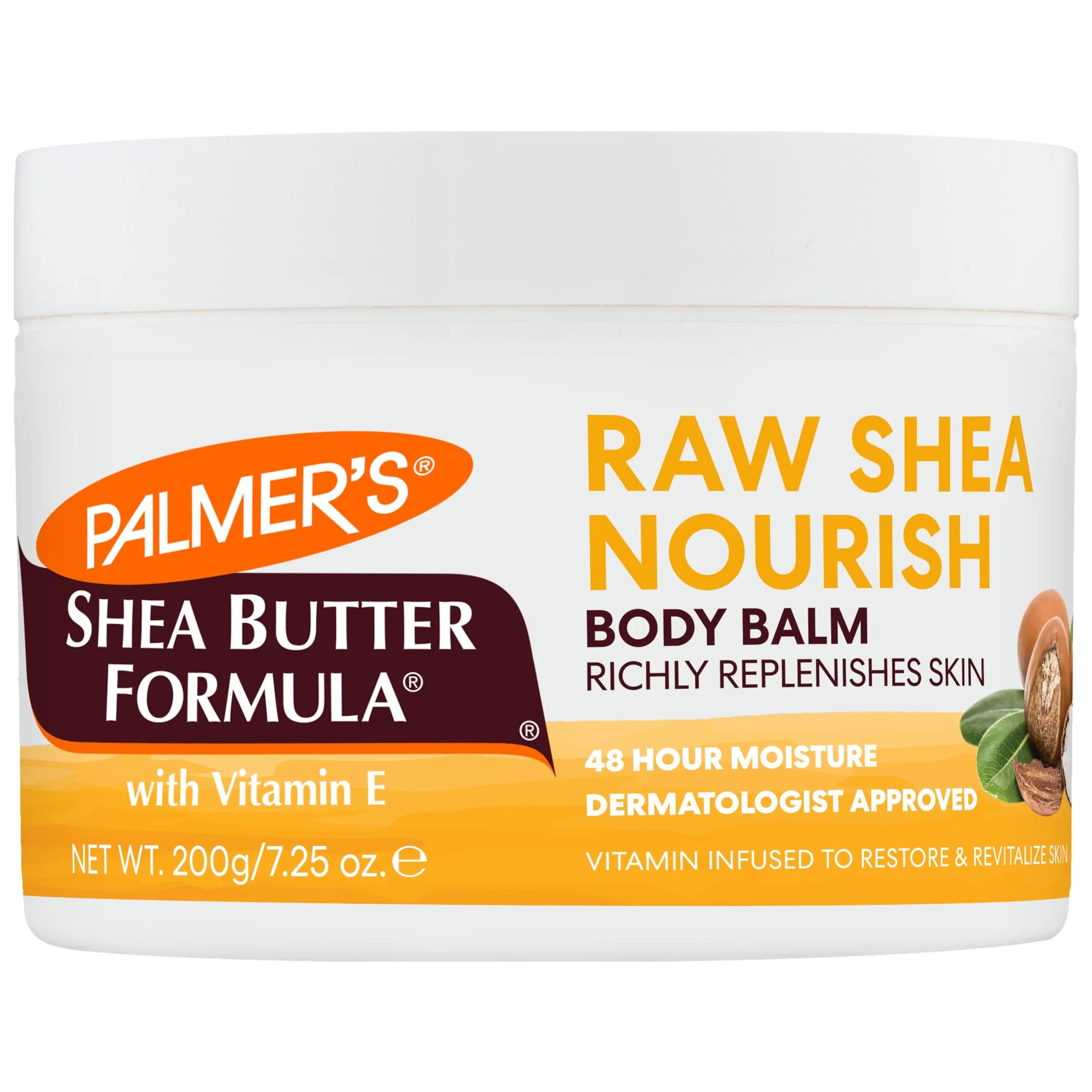 Palmer's Raw African Shea Body Butter Balm 210g (7.25 Oz) | Deeply Nourishes Dry Skin for 48 Hours