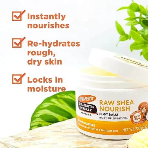 Palmer's Raw African Shea Body Butter Balm 210g (7.25 Oz) | Deeply Nourishes Dry Skin for 48 Hours thumbnail 2