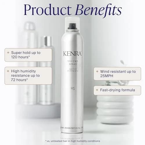 Kenra Volume Spray 25 1.5 Fl Oz (50% VOC) Super Hold Finishing Hairspray | Travel Size thumbnail 2