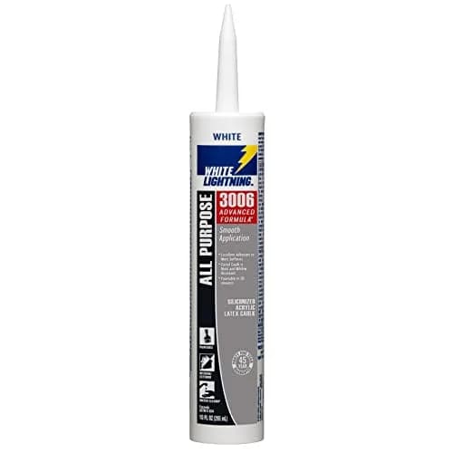 White Lightning Advanced Formula Caulk 295ml (10 fl. oz.) | Latex Caulk for Interior/Exterior Use thumbnail 1