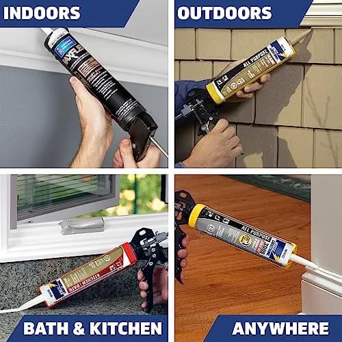 White Lightning Advanced Formula Caulk 295ml (10 fl. oz.) | Latex Caulk for Interior/Exterior Use thumbnail 4