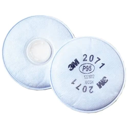 3M P95 Particulate Respirator Filter 2071, 2-Pack | Protects Against Non-Oil Based Particles thumbnail 1