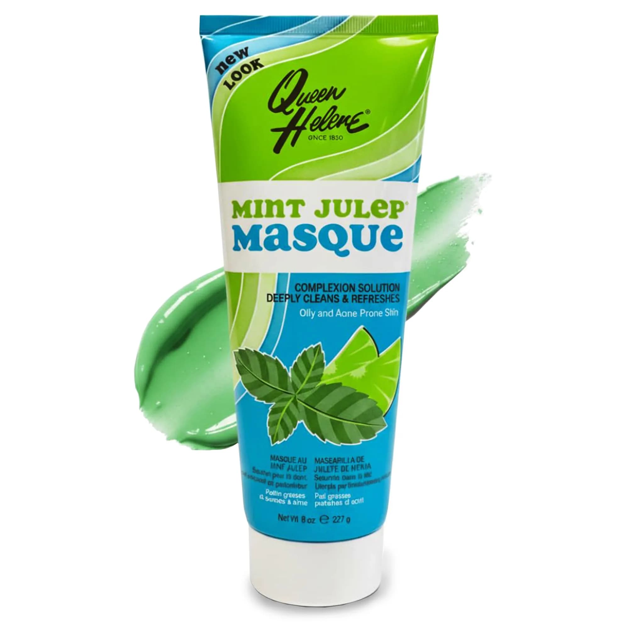 Queen Helene Mint Julep Masque 236.5ml (8 oz) | Deep Cleansing Clay Face Mask for Oily & Acne-Prone Skin - main product image