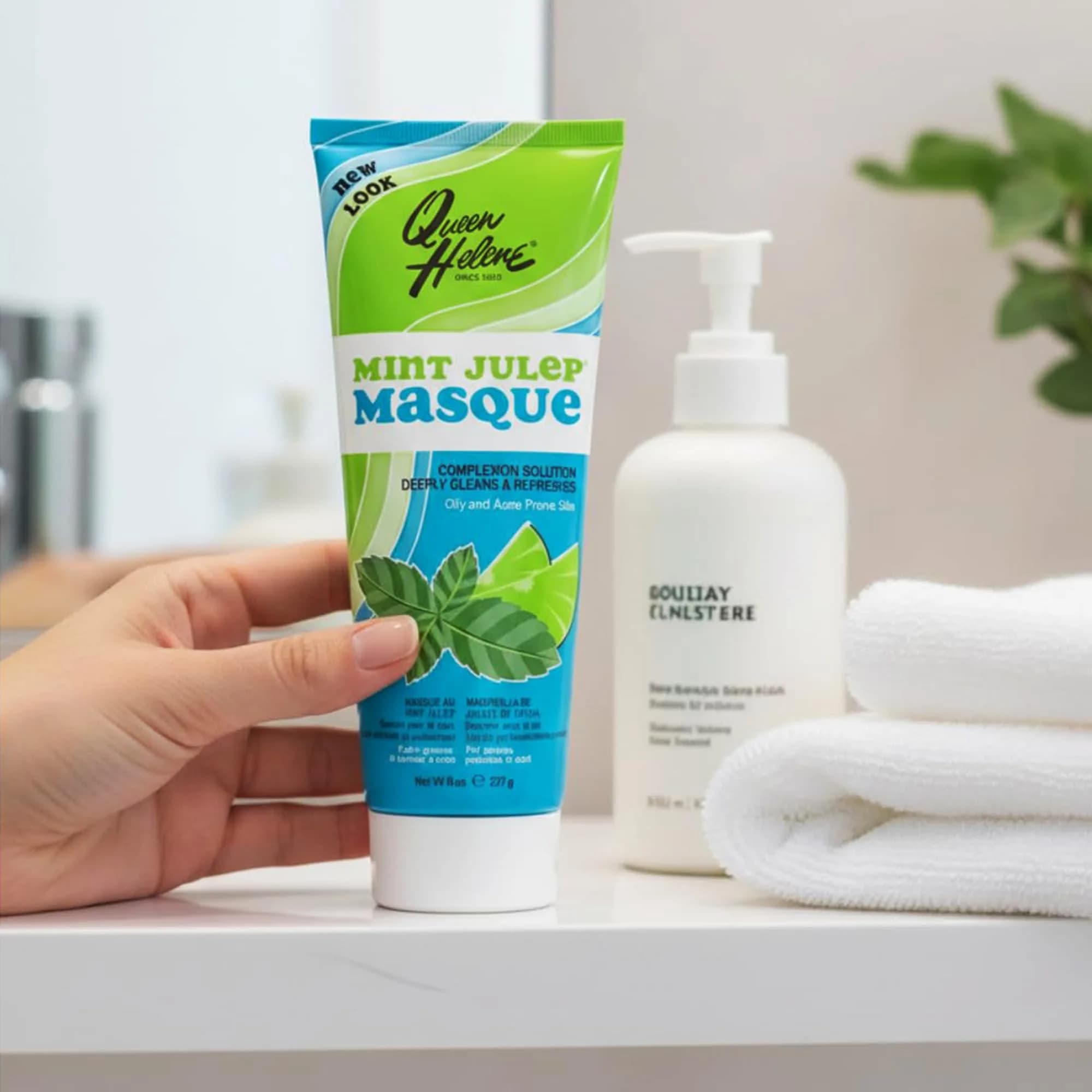 Queen Helene Mint Julep Masque 236.5ml (8 oz) | Deep Cleansing Clay Face Mask for Oily & Acne-Prone Skin - view 5