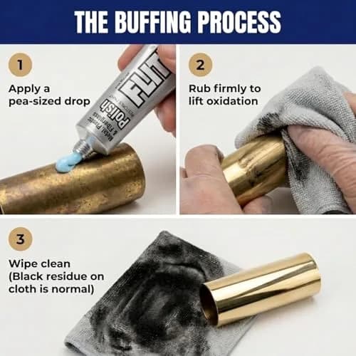 Flitz Metal Polish Paste 150g (5.29oz) | Solid Chrome, Stainless Steel, Aluminum Polish for Light Oxidation thumbnail 5