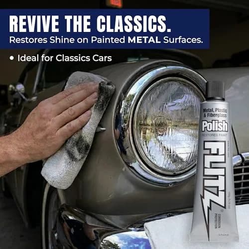 Flitz Metal Polish Paste 150g (5.29oz) | Solid Chrome, Stainless Steel, Aluminum Polish for Light Oxidation thumbnail 9