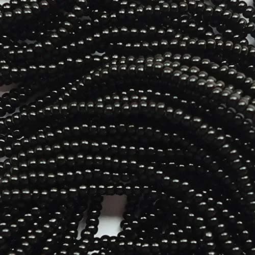 SeedBeadExplosion Seed Beads 10/0 Czech Opaque Black | Ideal for Jewelry & Crafts thumbnail 2