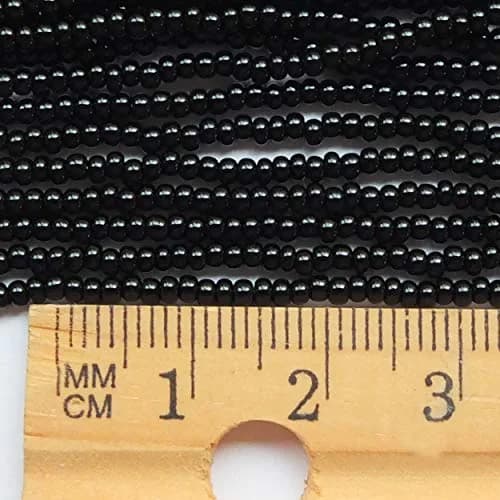 SeedBeadExplosion Seed Beads 10/0 Czech Opaque Black | Ideal for Jewelry & Crafts thumbnail 3