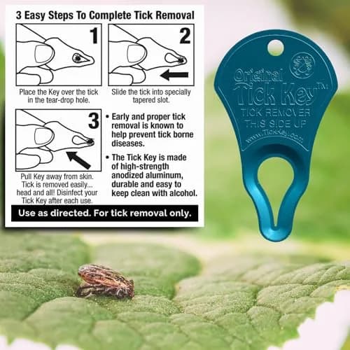 The Tick Key Tick Removal Tool, Multi Color 3 Pack | Safe, Portable & Made in USA (70-120 chars) thumbnail 4