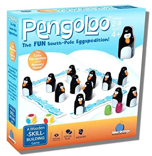 Blue Orange Pengoloo Wooden Tabletop Strategy & Memory Game for Kids Ages 4+ | Award Winner thumbnail 1