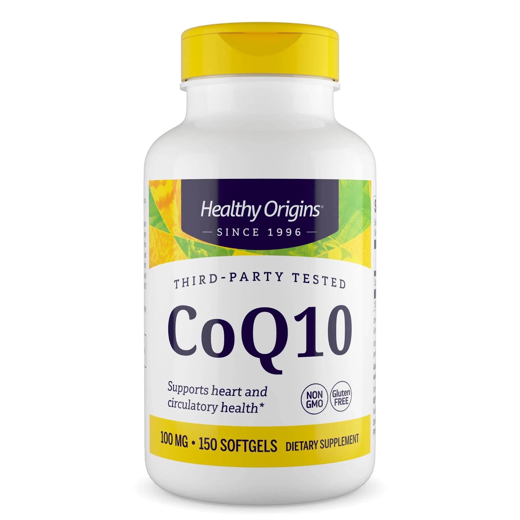 Healthy Origins CoQ10 100 mg Softgels 60 Count | Cellular Energy Production Support — Softgel