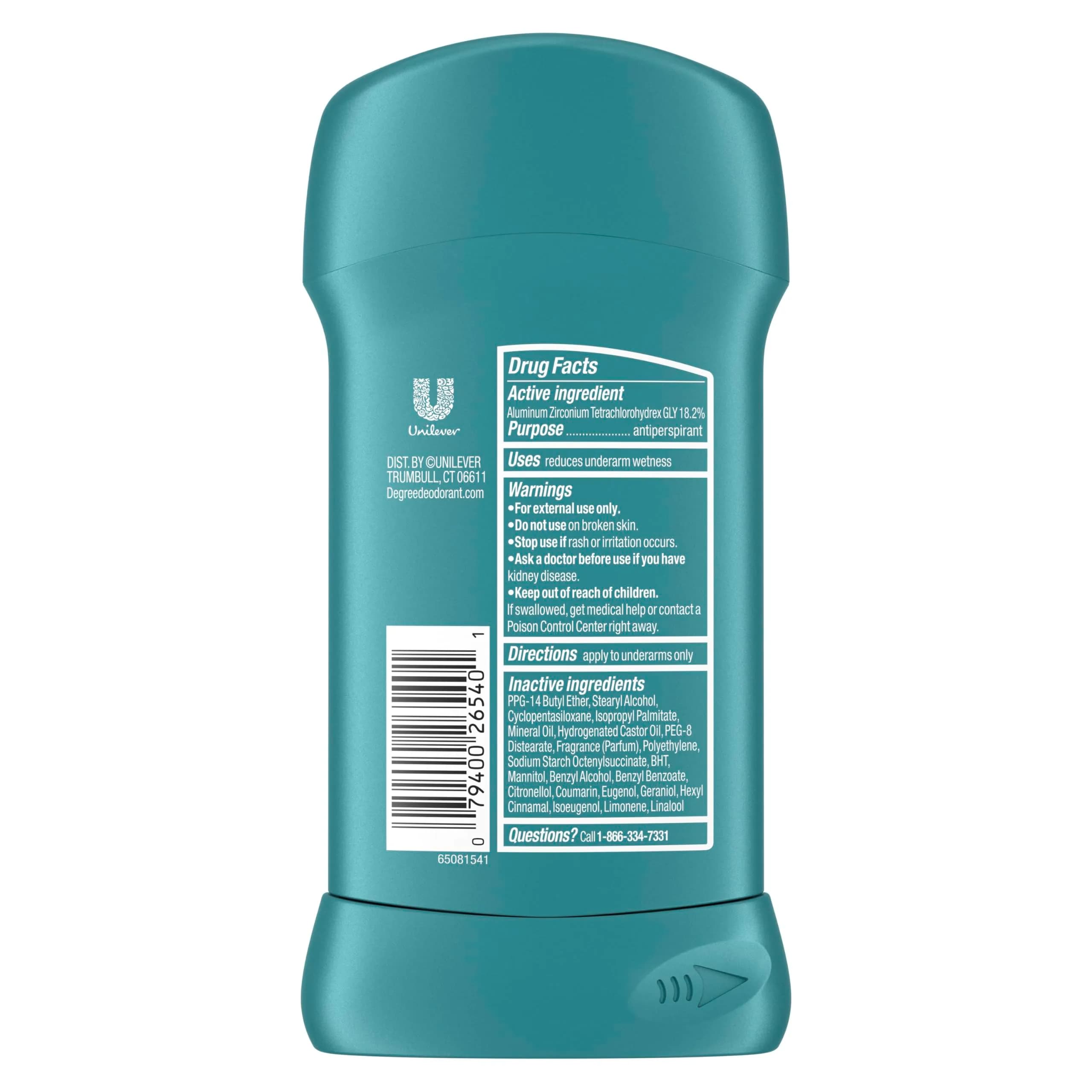 Degree Shower Clean Antiperspirant Deodorant for Women, 2.6 oz Single Stick - view 2