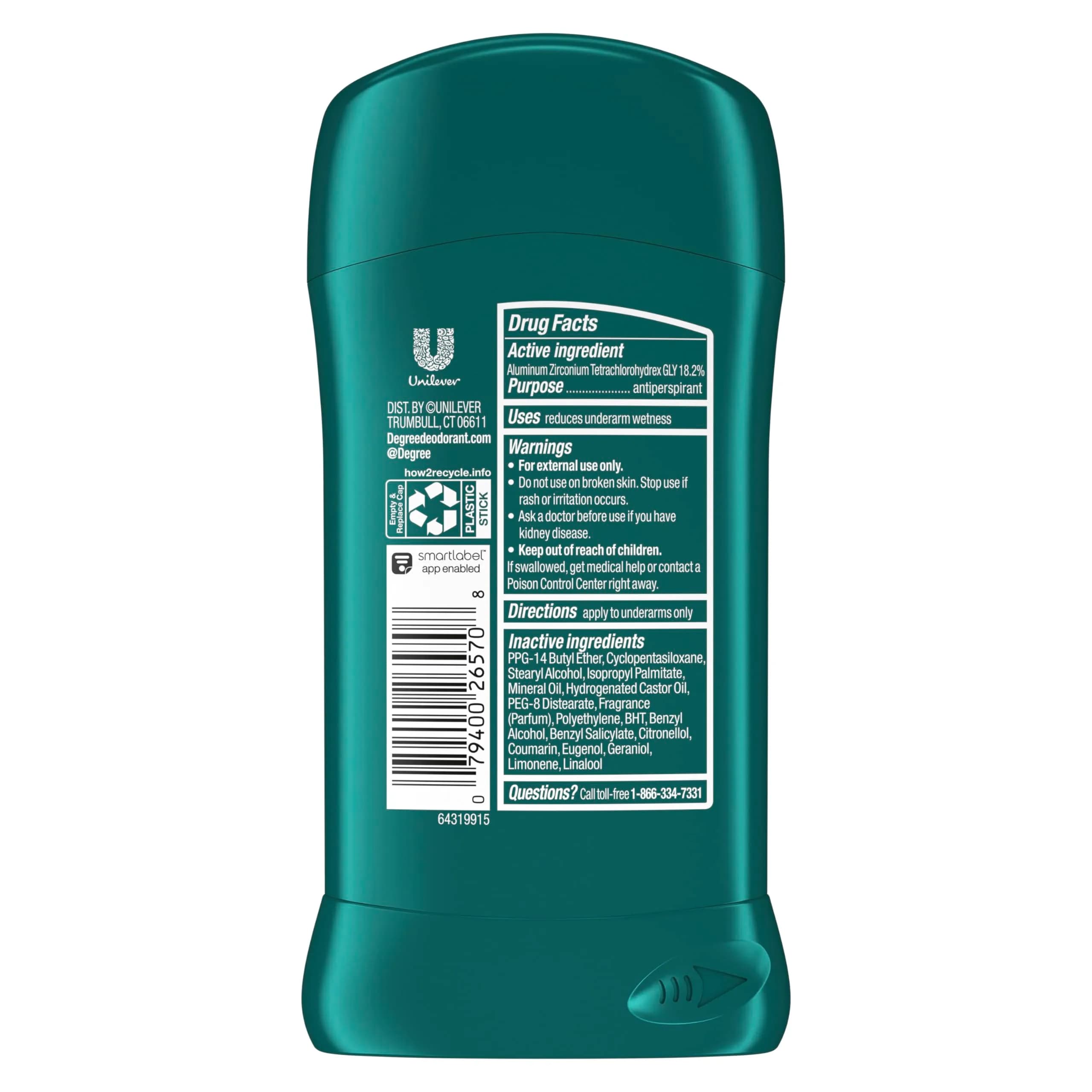 Degree Men Dry Protection Antiperspirant Deodorant, Sport Scent, 2.7 Ounce (Pack of 1) - view 2