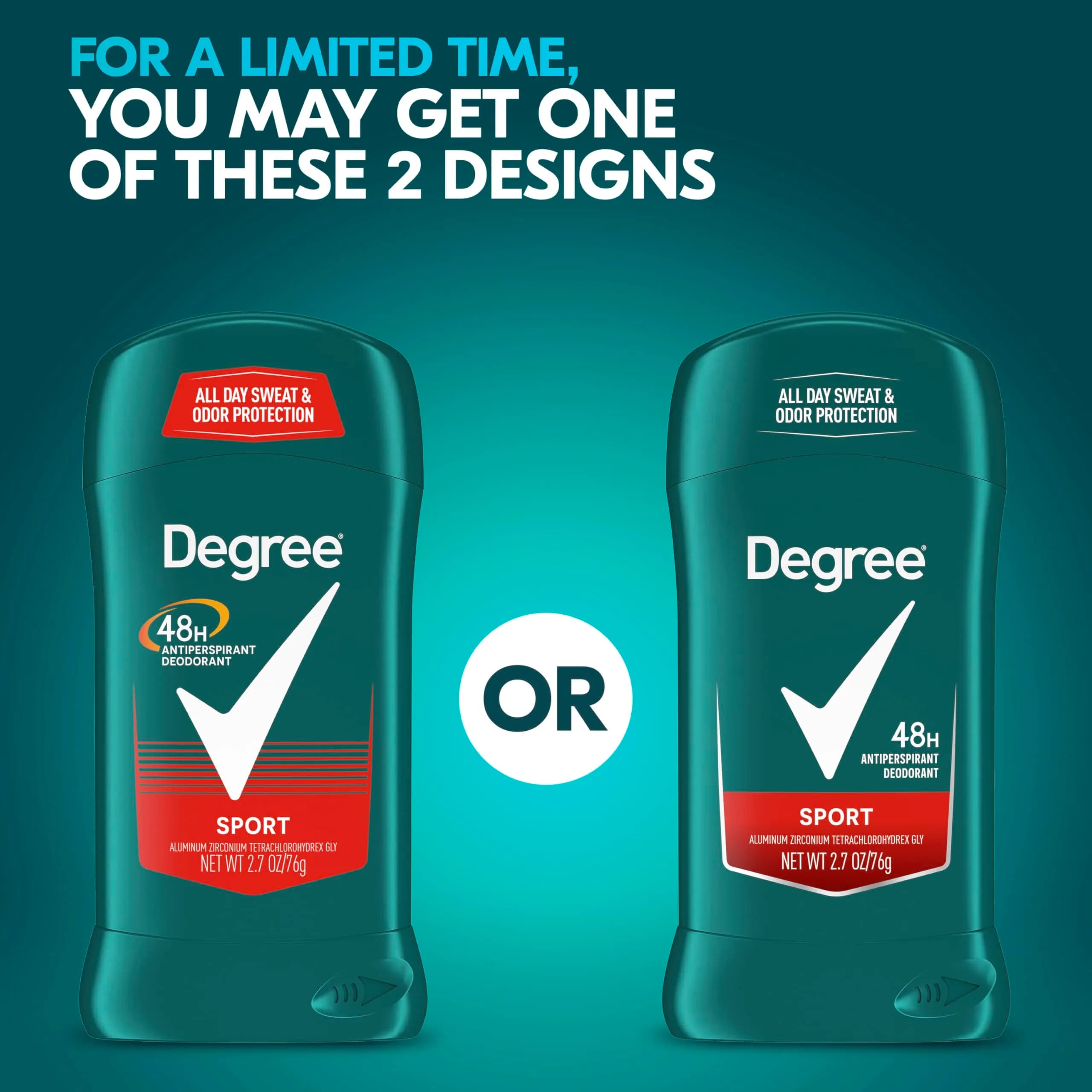 Degree Men Dry Protection Antiperspirant Deodorant, Sport Scent, 2.7 Ounce (Pack of 1) - view 3