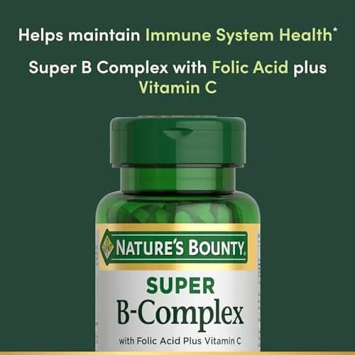 Nature's Bounty Super B Complex Vitamins with Vitamin C & Folic Acid, 150 Tablets | Supports Energy Metabolism & Immune Health thumbnail 3