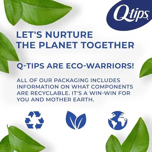 Q-tips Antimicrobial Cotton Swabs 300 Count | Soft, Biodegradable, Versatile for Beauty & Care thumbnail 7
