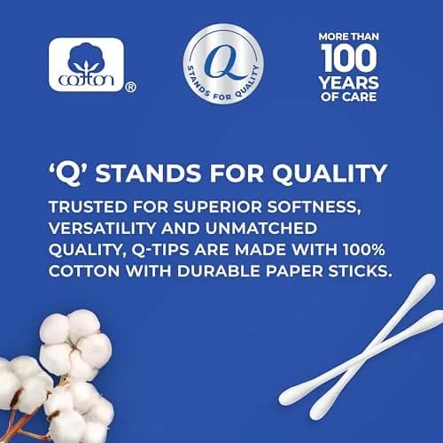 Q-tips Antimicrobial Cotton Swabs 300 Count | Soft, Biodegradable, Versatile for Beauty & Care thumbnail 2
