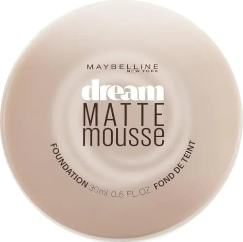 Maybelline Dream Matte Mousse Foundation, Pure Beige, 0.64 oz. | Matte Finish, Flawless Look, Suitable for All Skin Types thumbnail 1