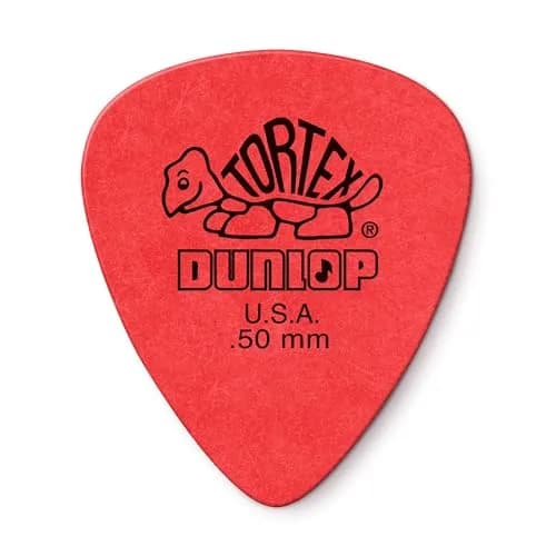 Jim Dunlop Tortex Standard Guitar Picks 0.50mm Red (36-Pack) | Bright Snappy Attack & Enhanced Grip thumbnail 1
