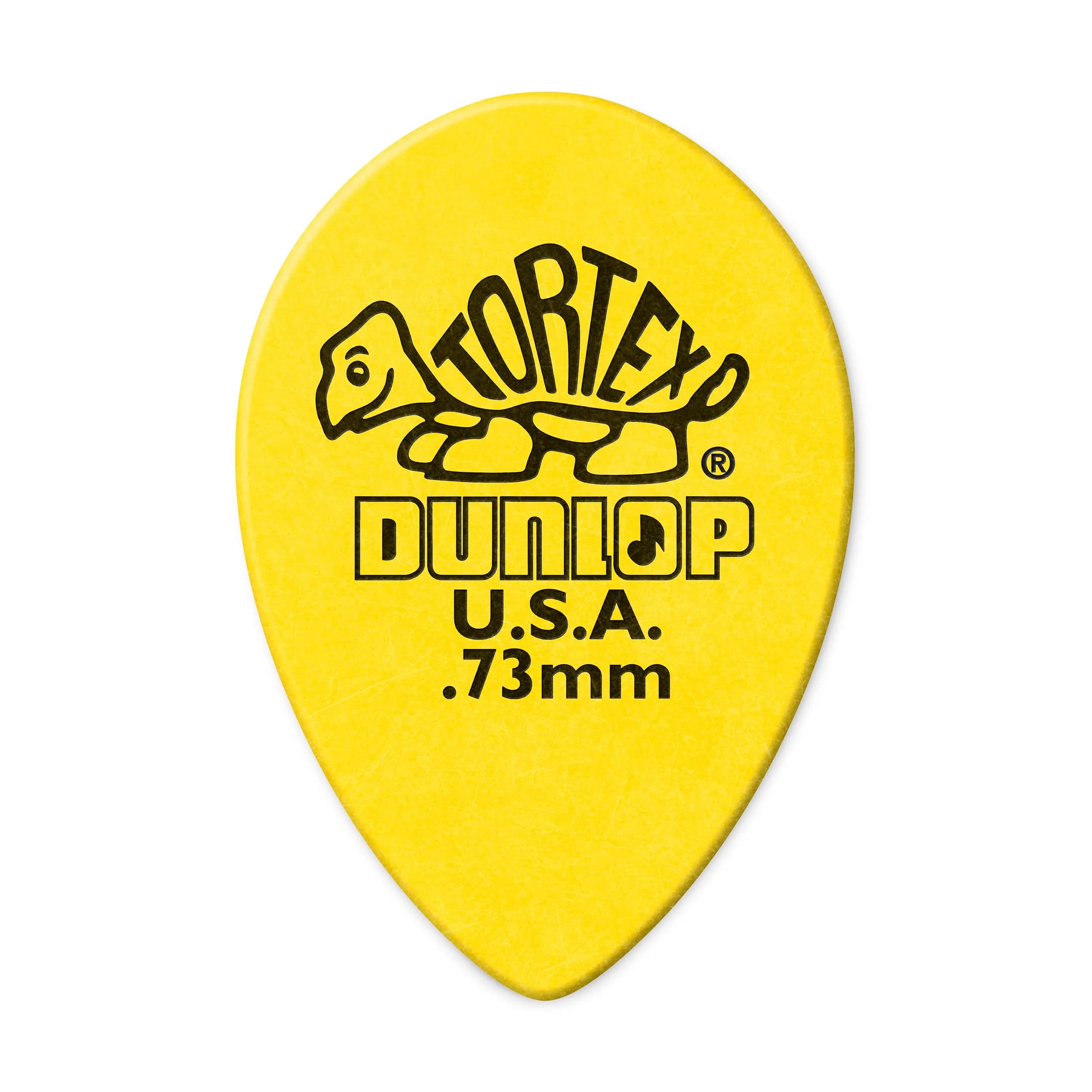 Jim Dunlop Tortex® Small Teardrop Pick .73MM | Bright, Durable, USA-Made Guitar Pick for All Styles