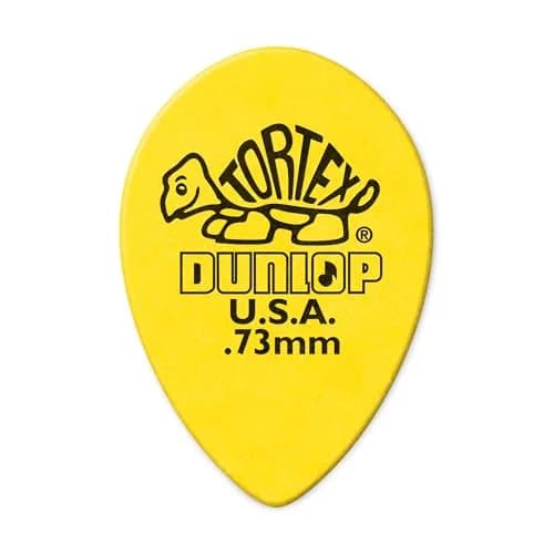 Jim Dunlop Tortex® Small Teardrop Pick .73MM | Bright, Durable, USA-Made Guitar Pick for All Styles thumbnail 1