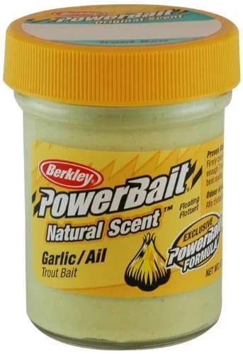 Berkley PowerBait Natural Scent Trout Bait, Garlic, 1.75 oz | Fish Longer & Catch More thumbnail 1