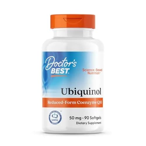 Doctor's Best Kaneka Ubiquinol 50 mg Supplement 90 Count | Heart Health Support with Antioxidant Benefits thumbnail 1