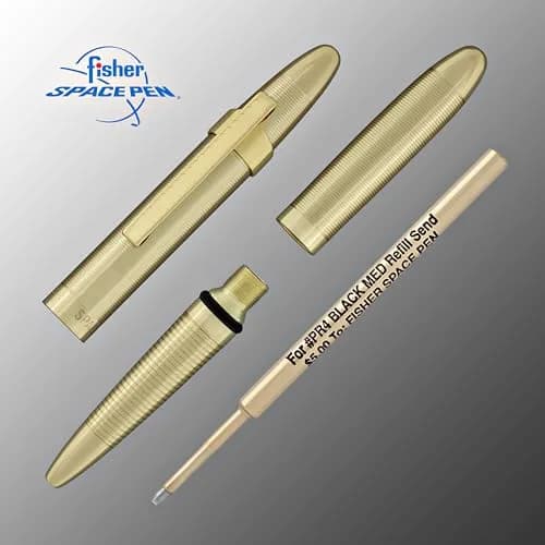 Fisher Bullet Pen - 400 Series - Lacquered Brass | Extreme Temperature & Zero Gravity Performance thumbnail 6