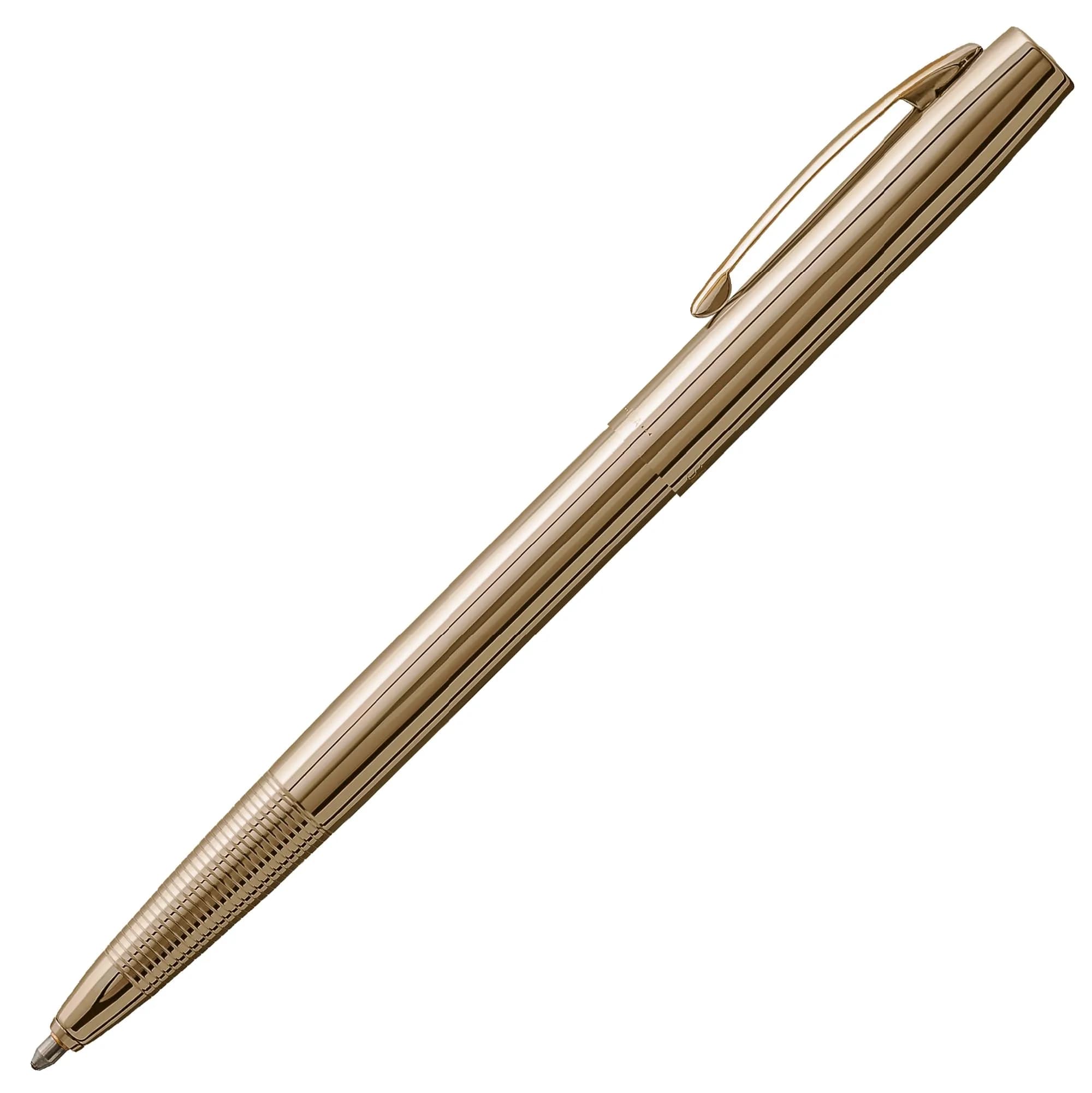 Fisher Space Pen Cap-O-Matic M4G Retractable Ballpoint Pen, 0.5mm Medium Point, Lacquered Brass, Gift Box | Writes Upside Down & in Extreme Temperatures — Lacquered Brass