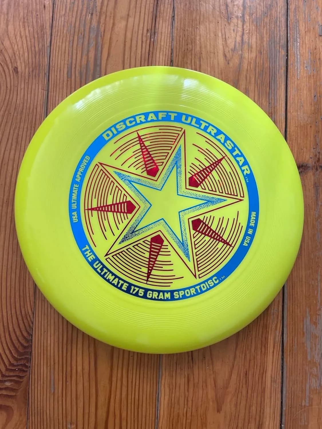 Discraft Ultra Star Sport Disc, 175g (Fluorescent Yellow) | Official Ultimate Disc - view 2