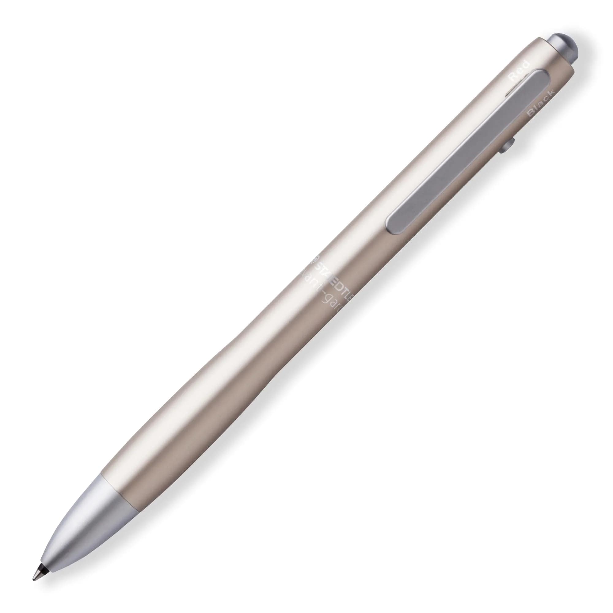 Staedtler Multi Function Avant Grade Champagne Gold, Red Ink Ballpoint Pen + 0.5mm Mechanical Pencil — champagne gold