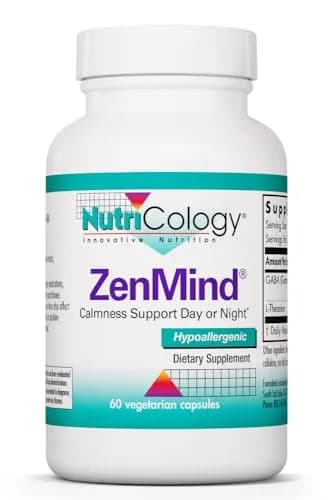 Allergy Research Group ZenMind 550 mg GABA & 200 mg L-Theanine | Supports Relaxation Day & Night thumbnail 1