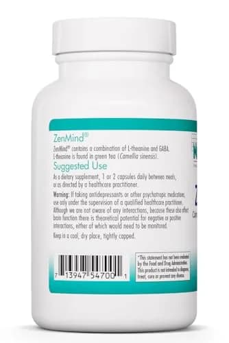 Allergy Research Group ZenMind 550 mg GABA & 200 mg L-Theanine | Supports Relaxation Day & Night thumbnail 3