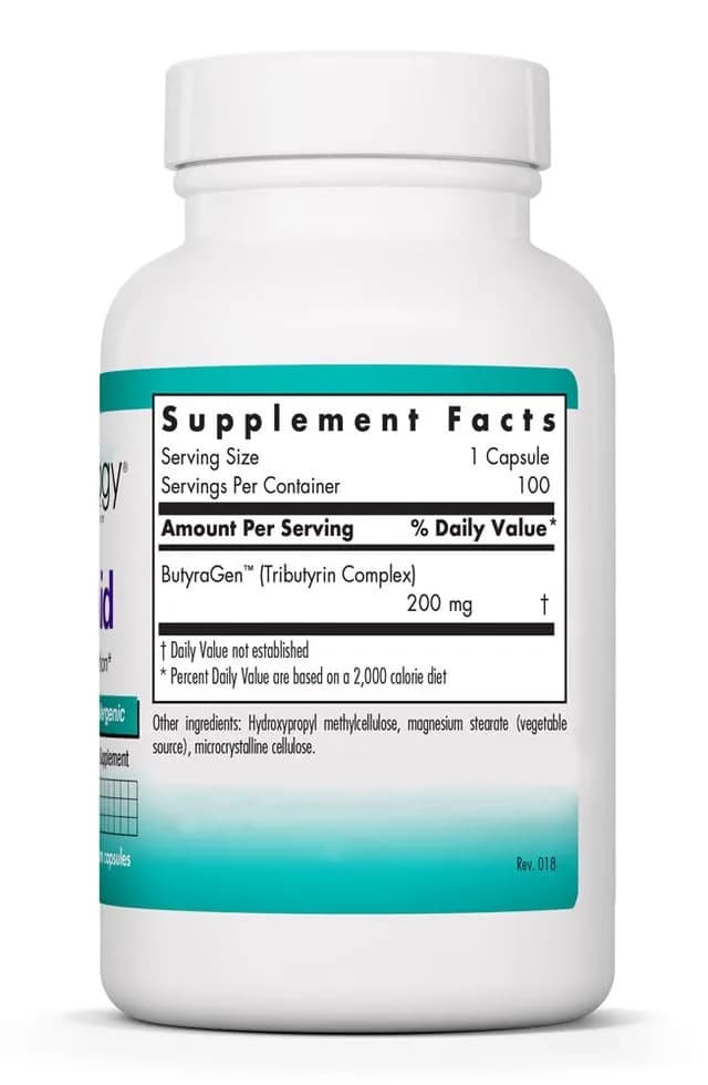 Allergy Research Group NutriCology ButyrAid 200 mg | Gut & Colon Support, 100 Vegetarian Capsules thumbnail 6