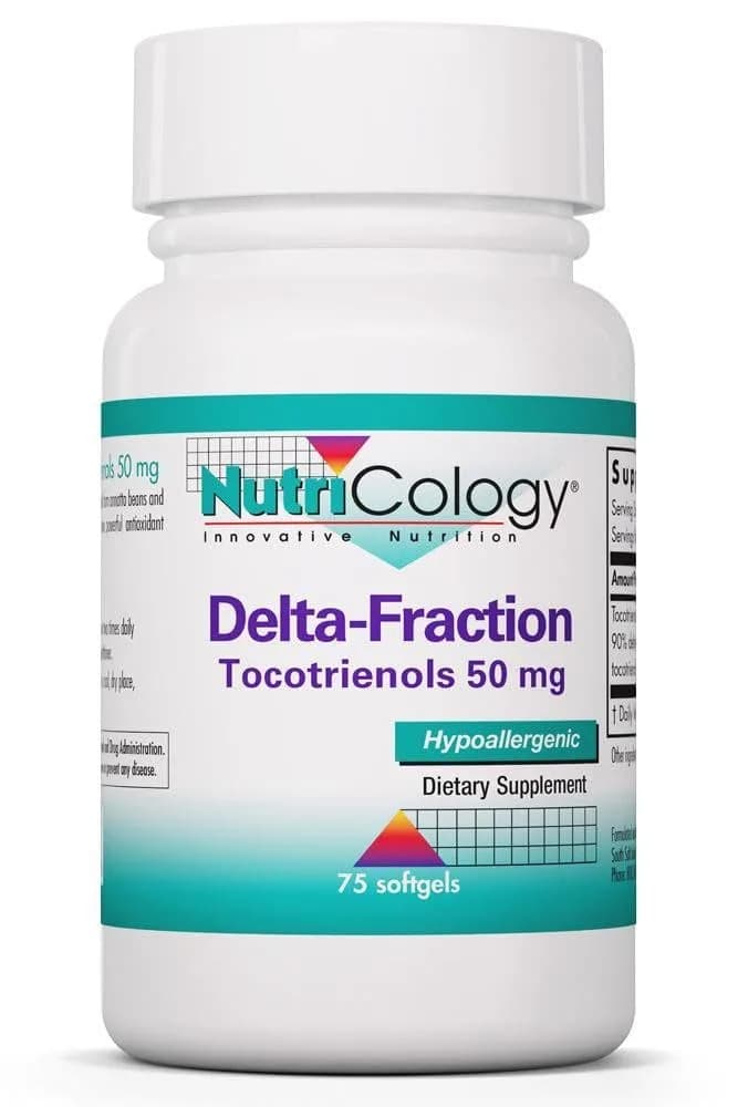Allergy Research Group Delta-Fraction Tocotrienols 75 Softgels | Annatto-Derived Vitamin E Antioxidant Support — Softgel