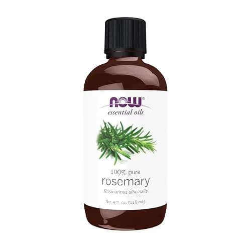 NOW Rosemary Essential Oil 118ml (4 fl. oz) | Steam Distilled, Undiluted, Pure thumbnail 1