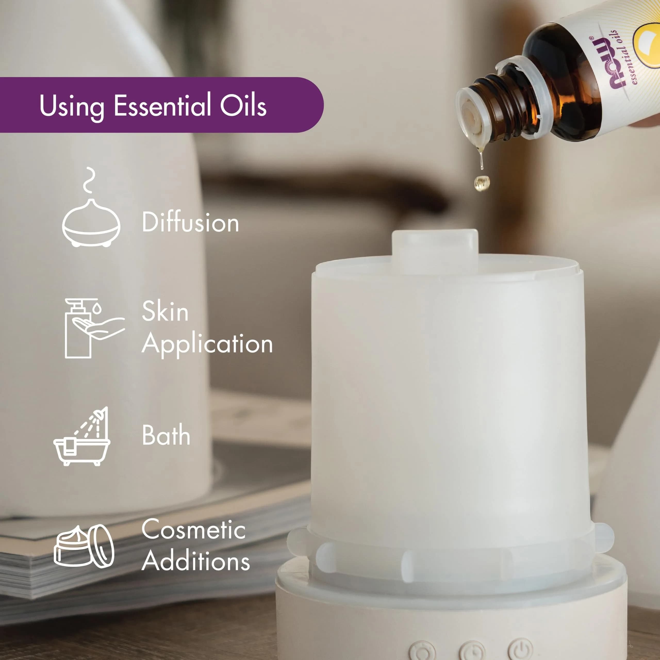NOW Rosemary Essential Oil 118ml (4 fl. oz) | Steam Distilled, Undiluted, Pure - view 4