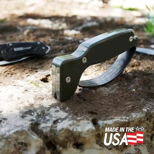 AccuSharp OD Green Knife Sharpener | Restores & Hones Straight & Serrated Knives thumbnail 8