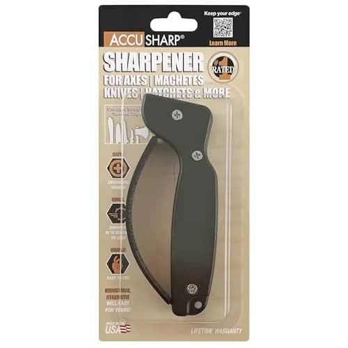 AccuSharp OD Green Knife Sharpener | Restores & Hones Straight & Serrated Knives thumbnail 3