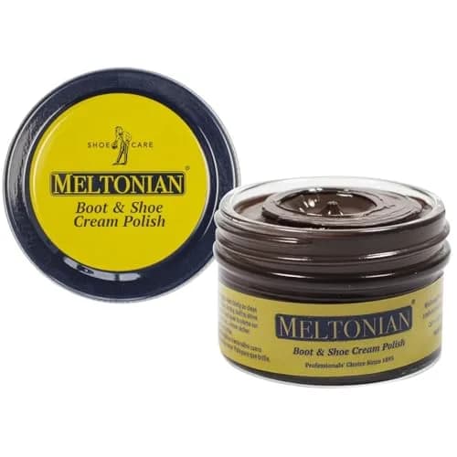 Meltonian Cream Shoe Polish - Leather & Boot Polish, Oil-Based with Beeswax, 1.7oz | Restores & Protects, 60+ Colors, Brown thumbnail 1