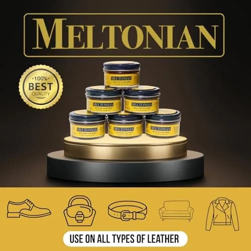 Meltonian Cream Shoe Polish - Leather & Boot Polish, Oil-Based with Beeswax, 1.7oz | Restores & Protects, 60+ Colors, Brown thumbnail 4