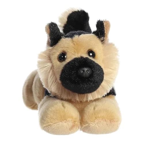 Aurora Mini Flopsie Shep German Shepherd Plush Toy 20 cm (8 inches) | Soft, Bean-Filled, Cuddly Toy thumbnail 2