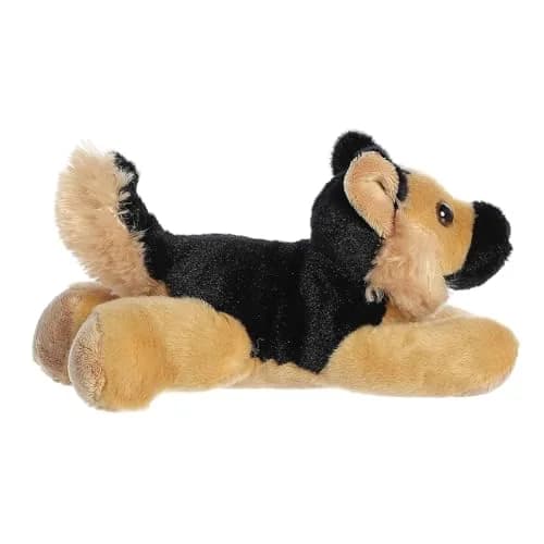 Aurora Mini Flopsie Shep German Shepherd Plush Toy 20 cm (8 inches) | Soft, Bean-Filled, Cuddly Toy thumbnail 3