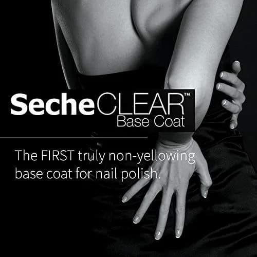 Seche Clear Base Coat 15ml (0.5 Fl Oz) | Professional Nail Prep for All Polish Types thumbnail 4